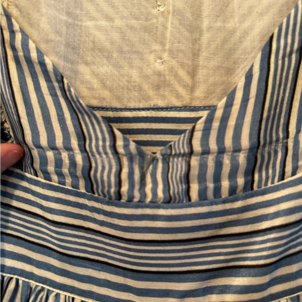 Carolina K Blue Striped Maxi Dress - Picture 8 of 9